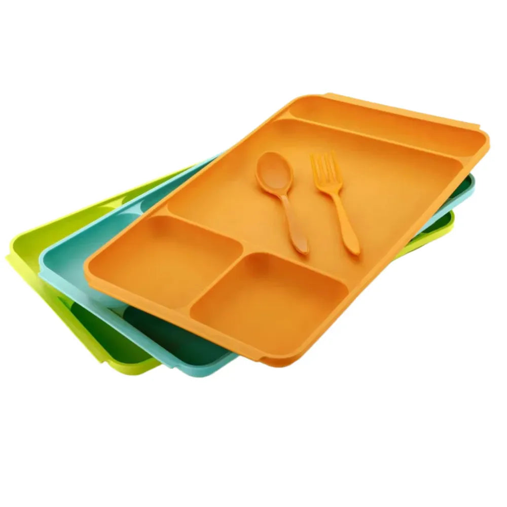 4-compartment dinner plate set - home & kitchen