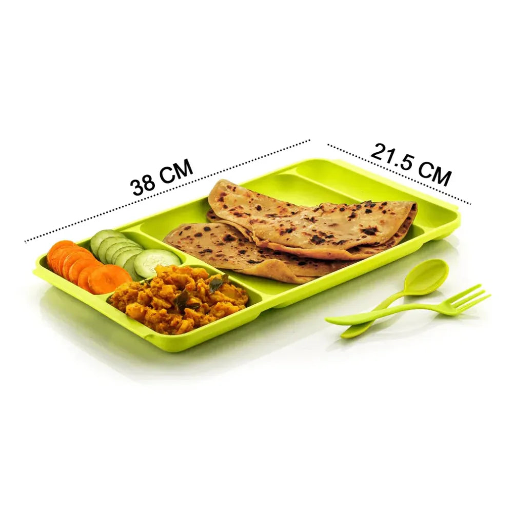 4-compartment dinner plate set - home & kitchen