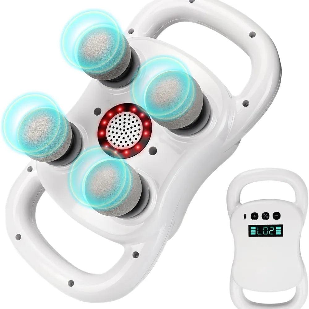 4-head deep tissue massage gun - health & beauty