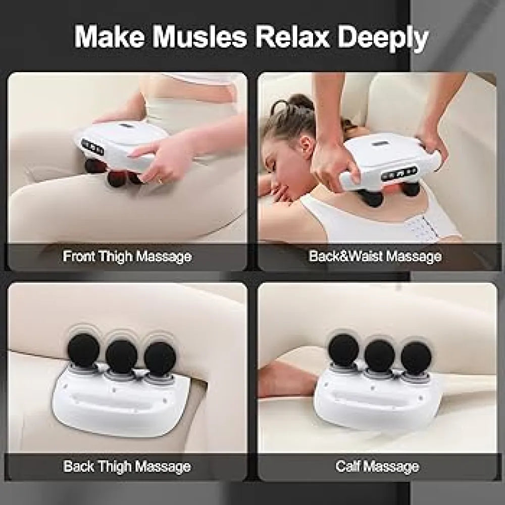 4-head deep tissue massage gun - health & beauty