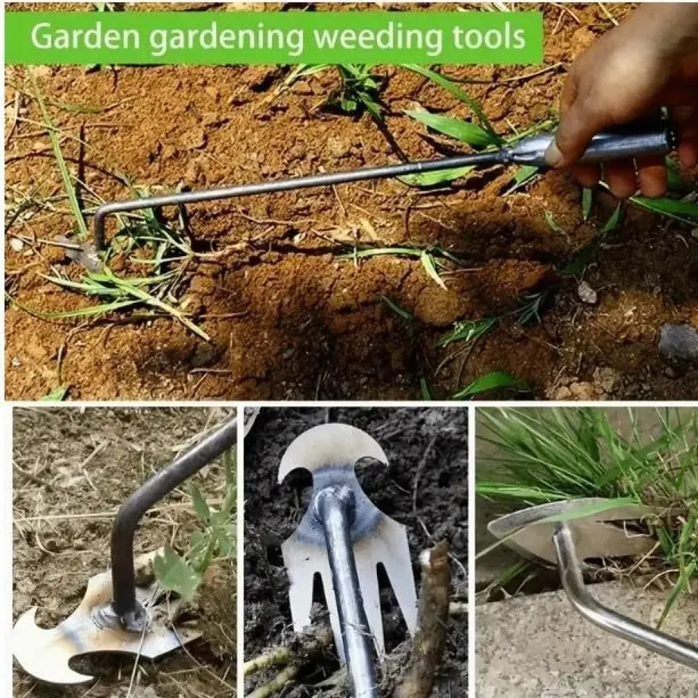 4-prong metal weed puller