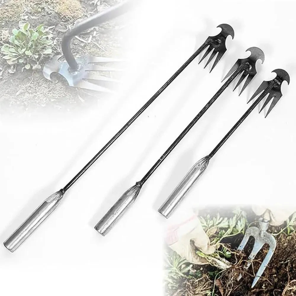 4-prong metal weed puller