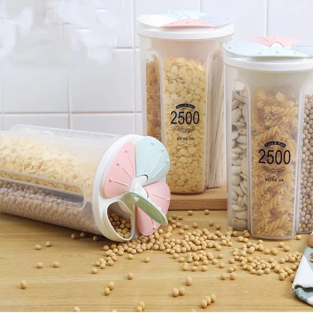 4-section airtight food container - kitchen tool