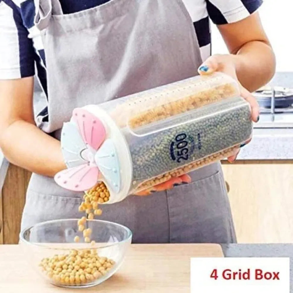 4-section airtight food container - kitchen tool