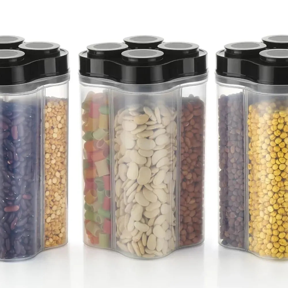 4-section food storage container - kitchen tool