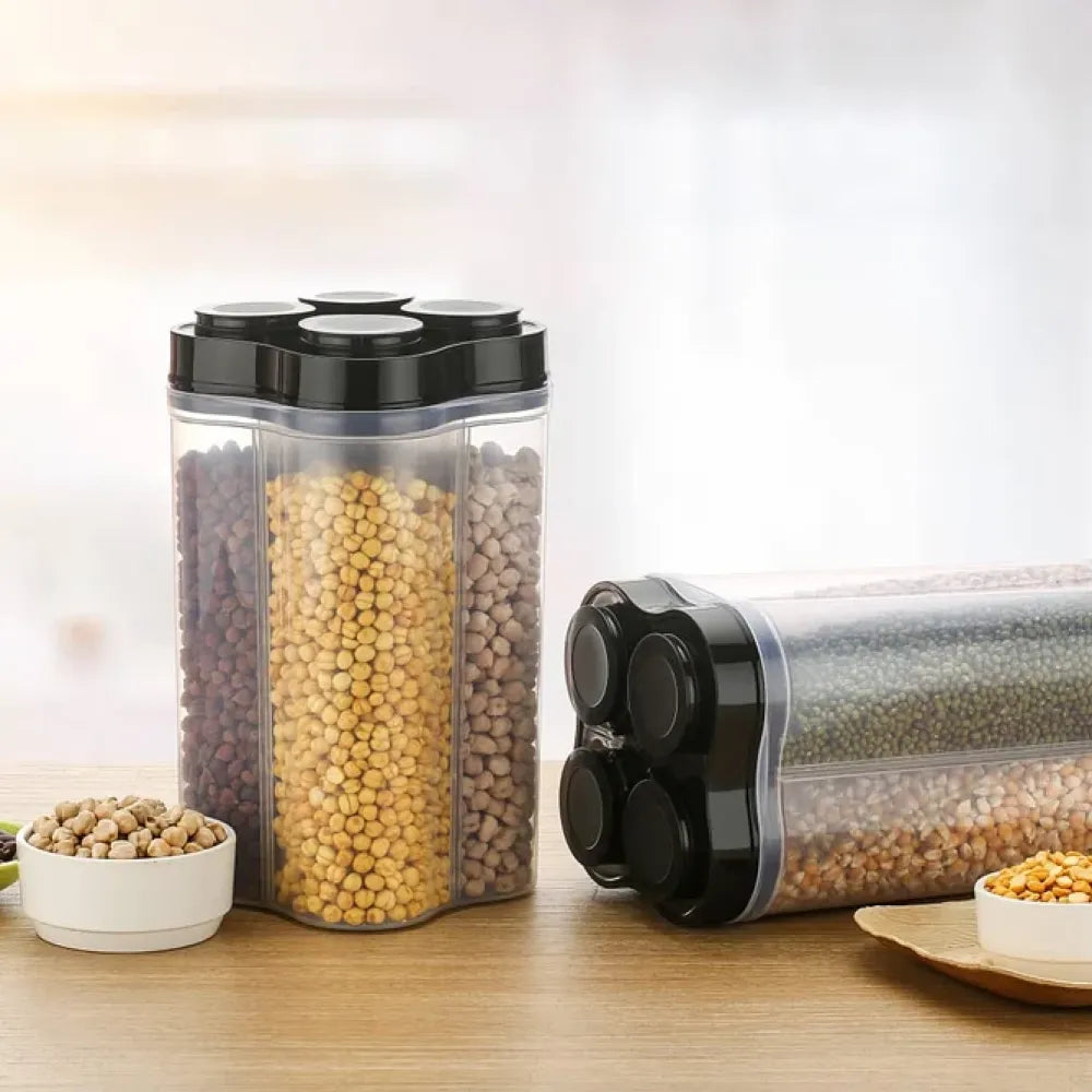 4-section food storage container - kitchen tool