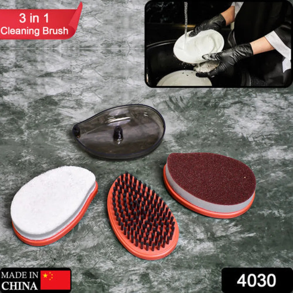 4030 plastic wet and dry brush for home (multicolor 3 units) - improvement