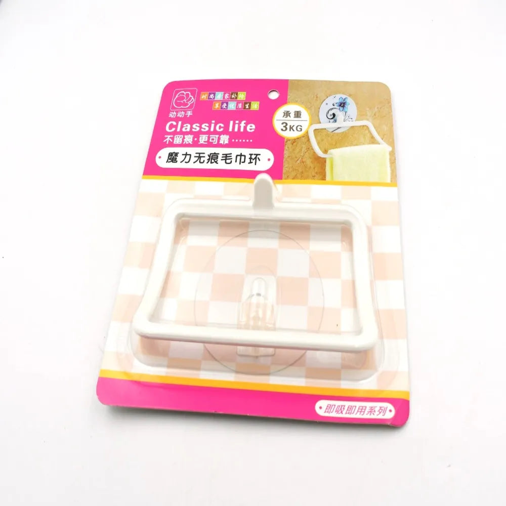 4096 multi-purpose self adhesive strong sticker wall mounted hand towel holderhanger - home improvement