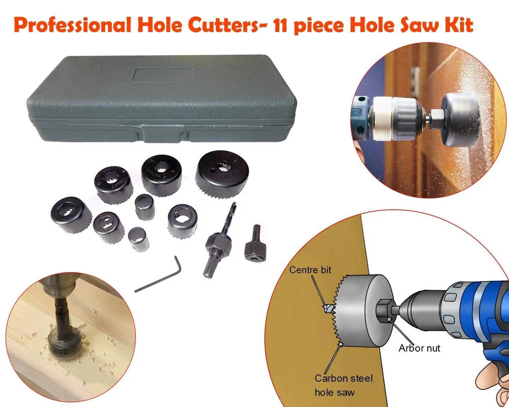 11-Piece Hole Saw Kit