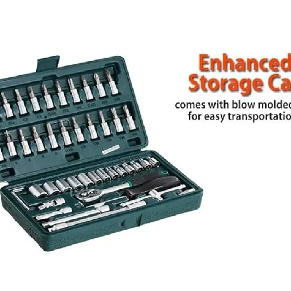 46-piece 1/4’’ socket set - hardware