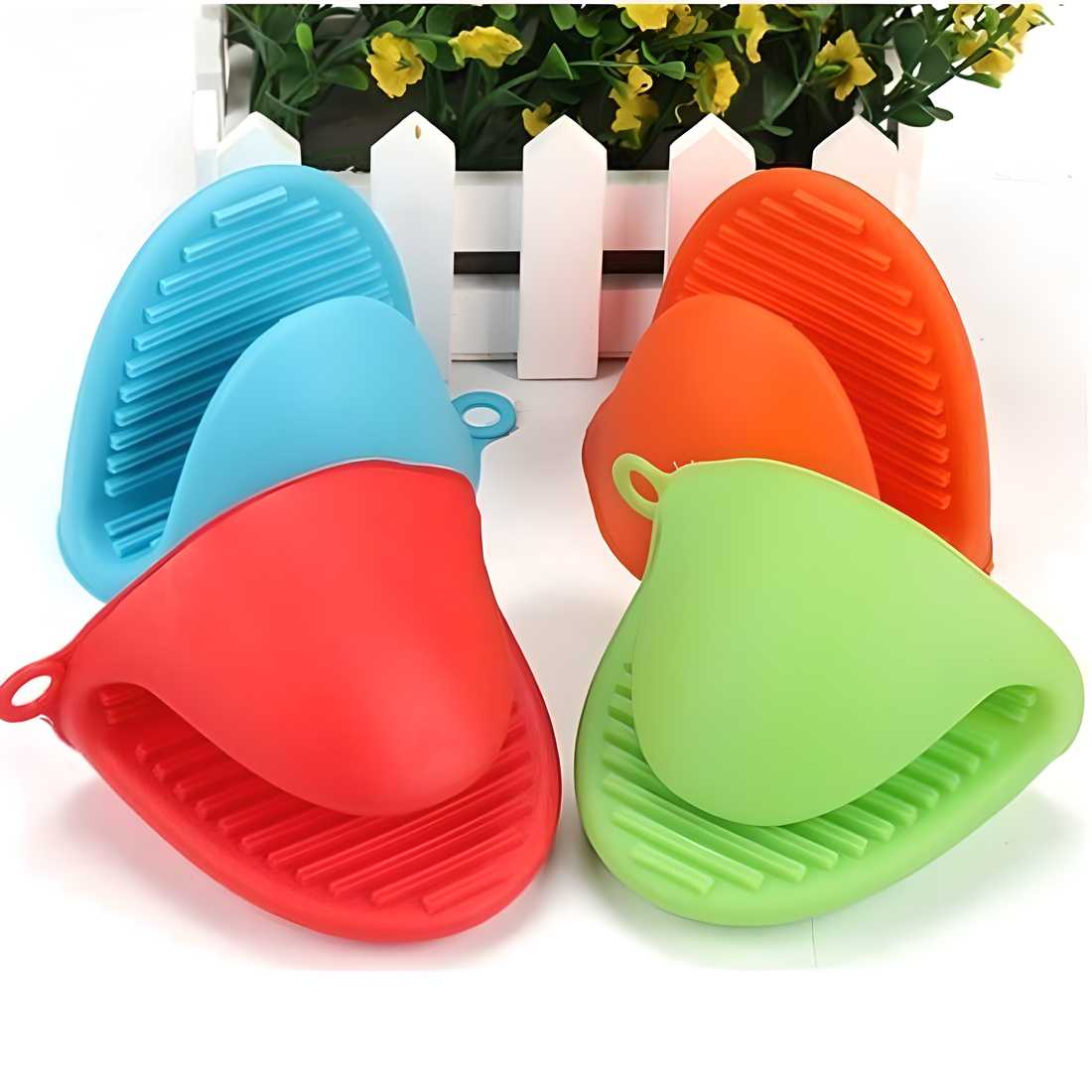 Silicone Cooking Pinch Grips Gloves (Pack of 2)