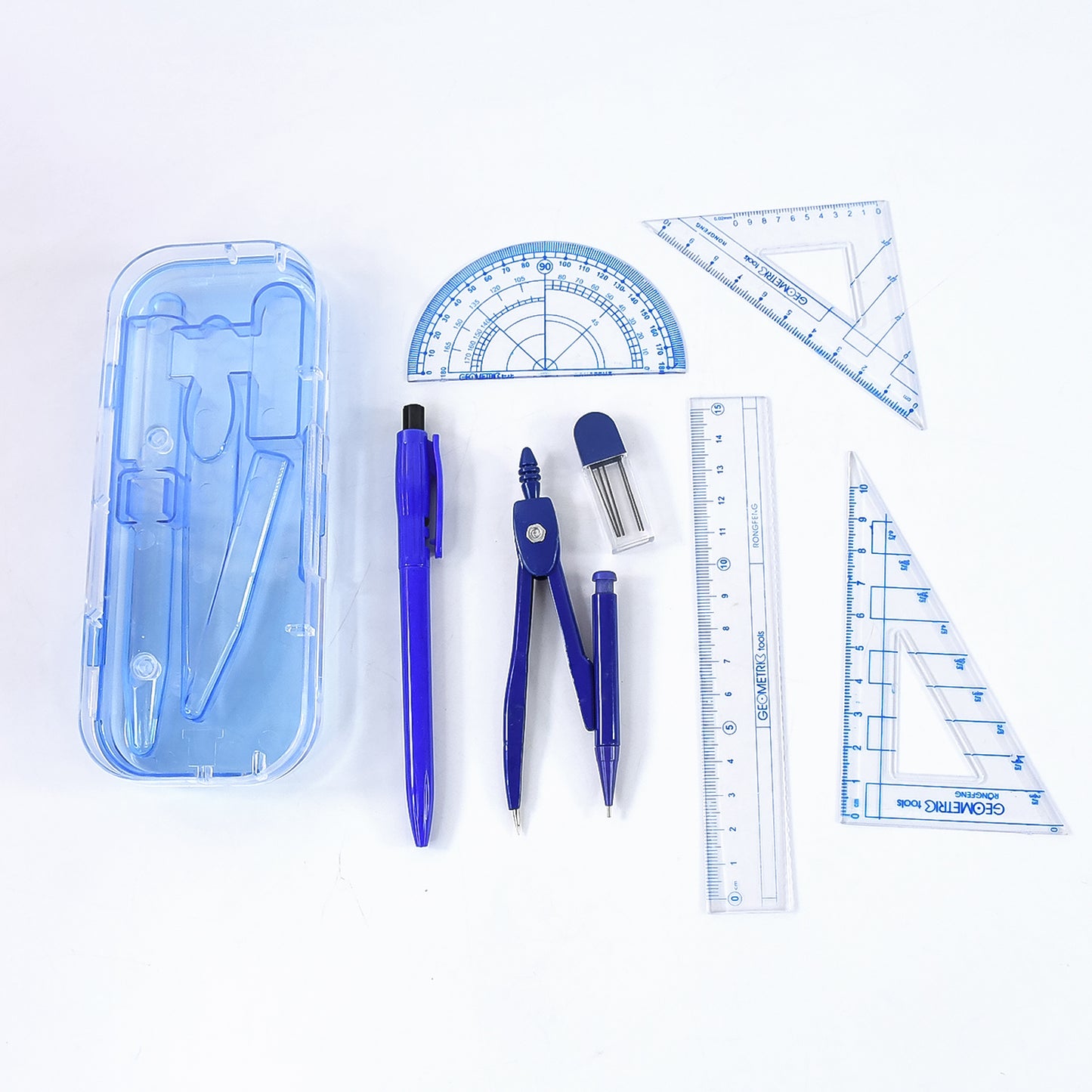 Complete Student Geometry Box Set (9 In 1 1 Set)