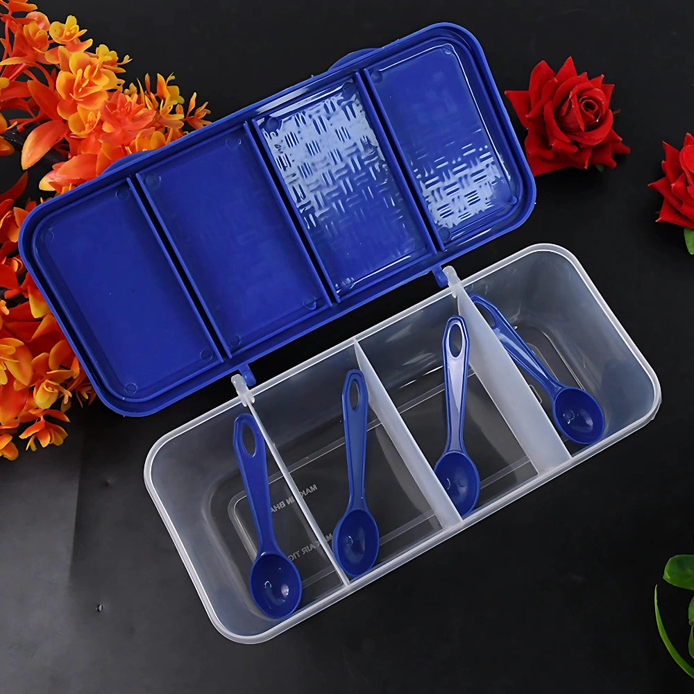4-Section Airtight Spice Box