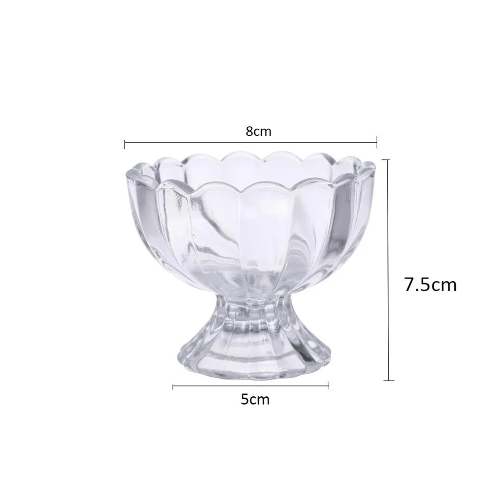 Glass Dessert Bowl Set – 6 Pcs