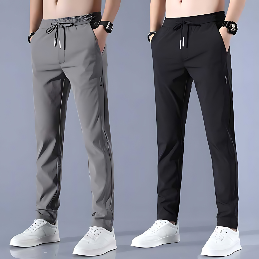 Combo of Men's NS Lycra Track Pants (Pack of 2)
