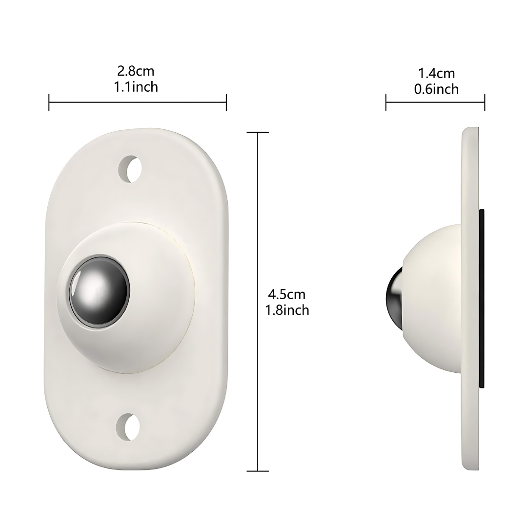Self Adhesive Wheels Pulley (Pack of 4)