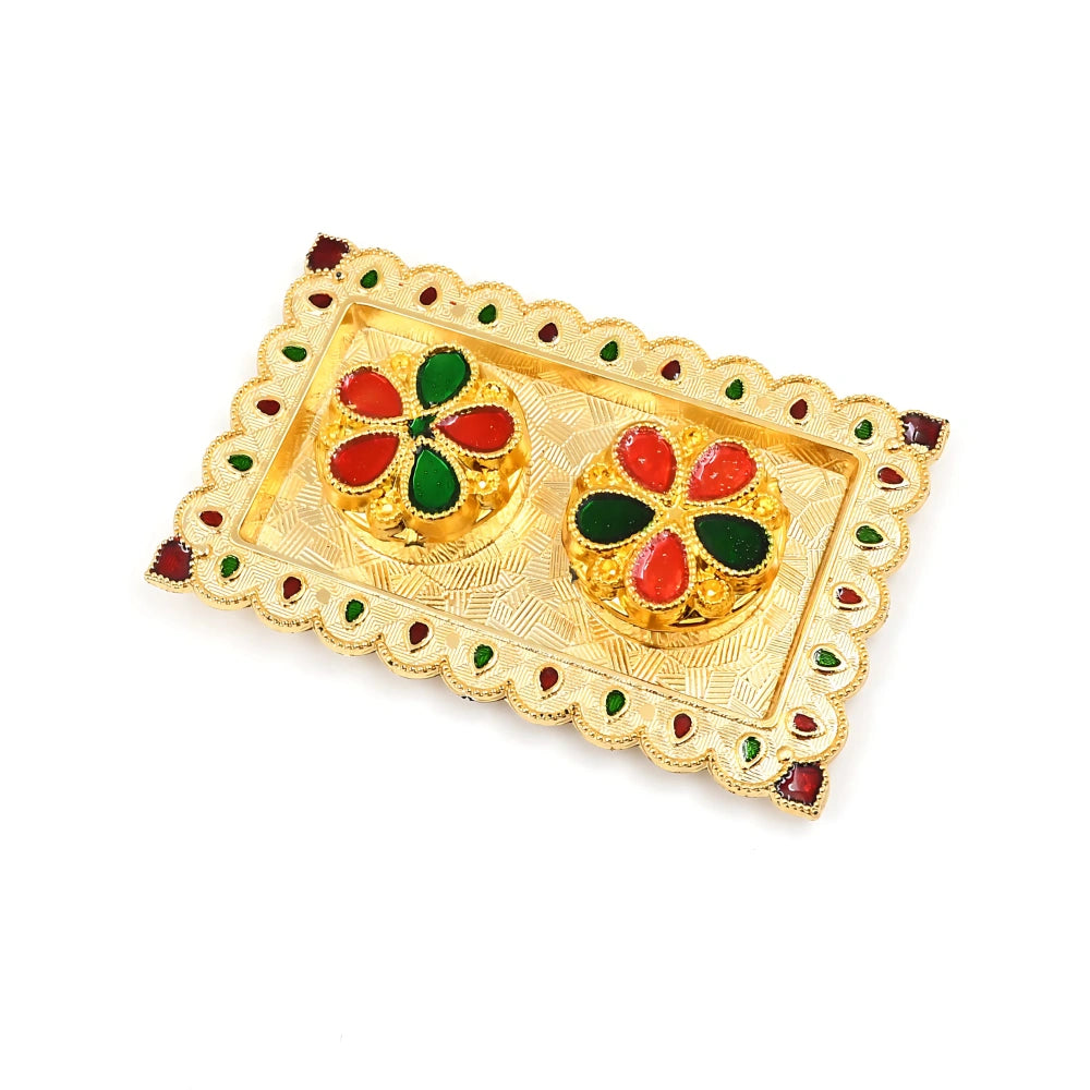 Decorative Puja Thali Plate