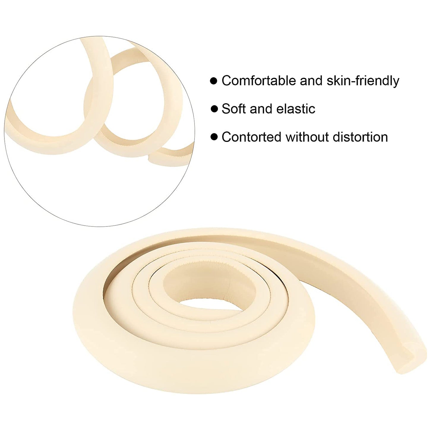 7557 Corner Proofing Edge Protector Safe Corner Cushion For Table Baby Safety Bumper Guardfurniture Bed Soft Rubber Corner Protectors For Kids (2 Mtr)