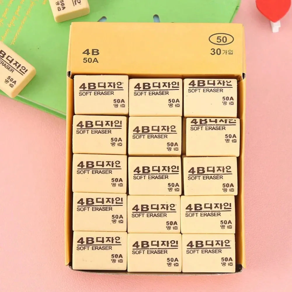 4b bulk erasers (30-pack) - office