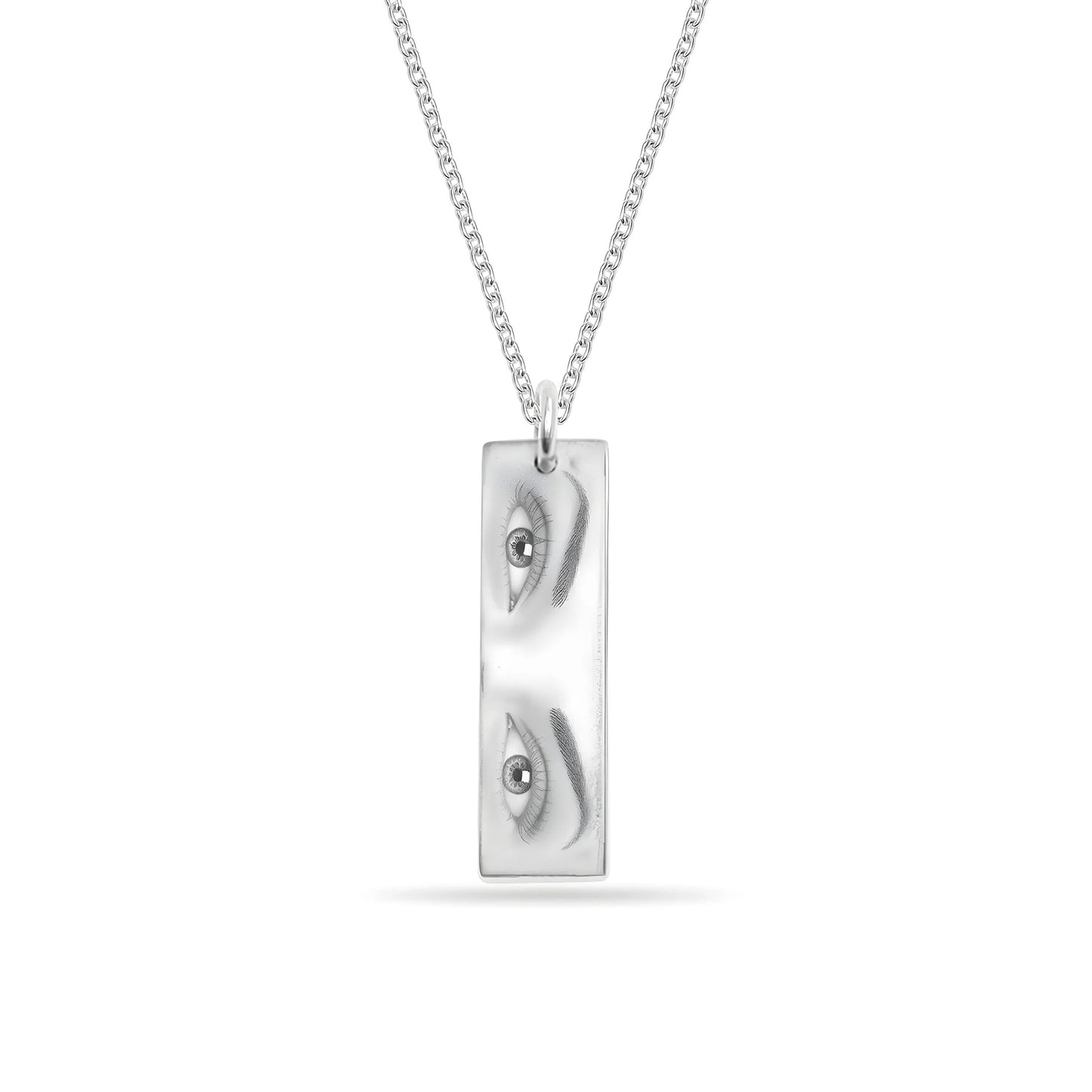 Custom Engraved Eye Necklace