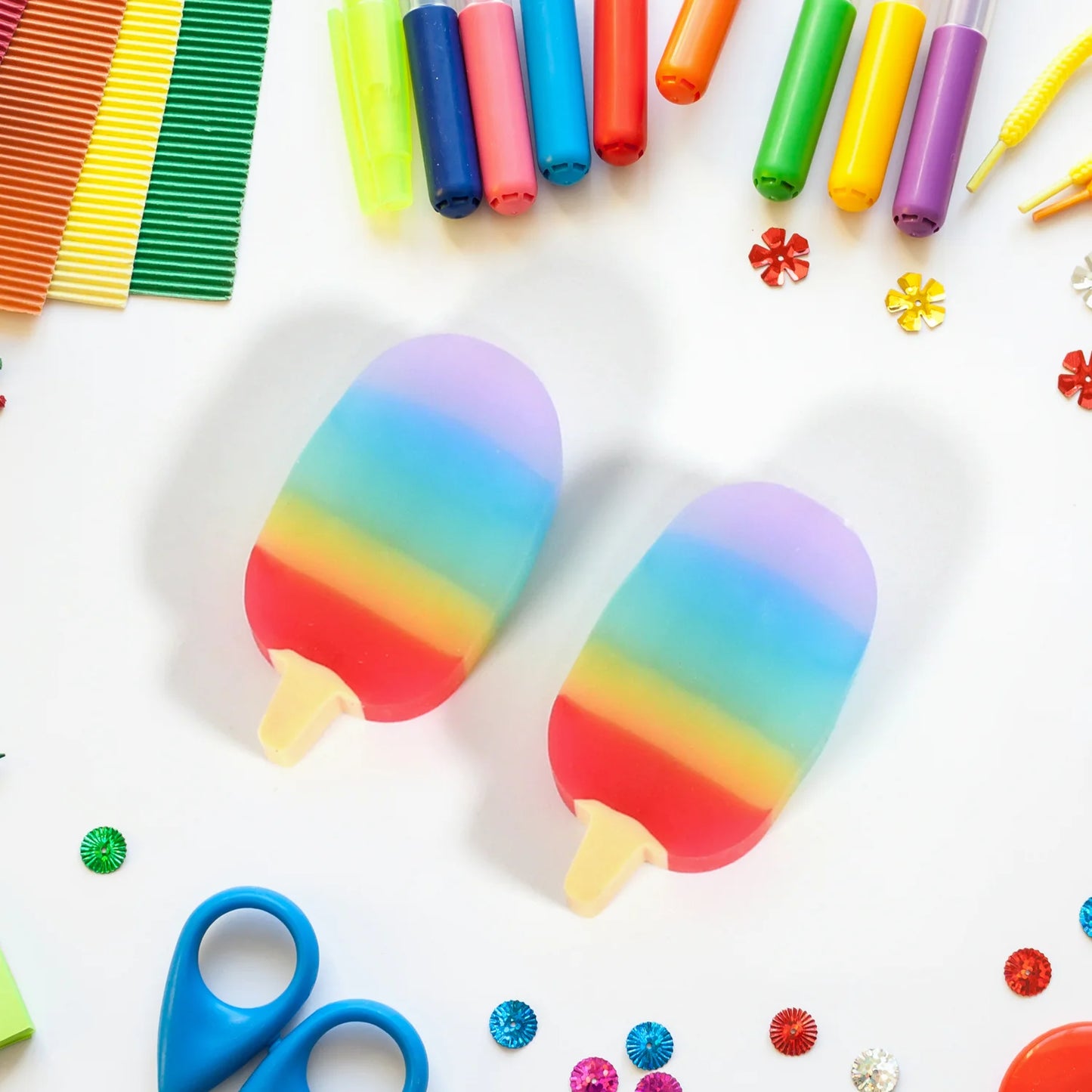 Fun Jelly Popsicle Erasers
