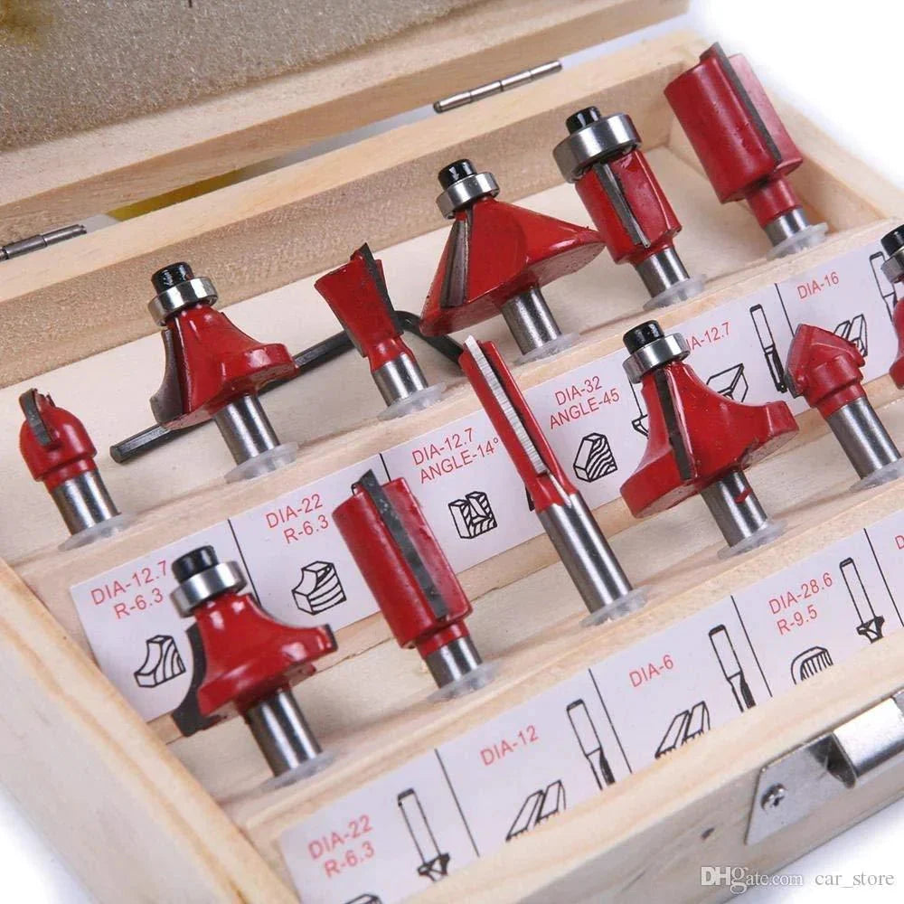 Premium Carbide Router Bit Set
