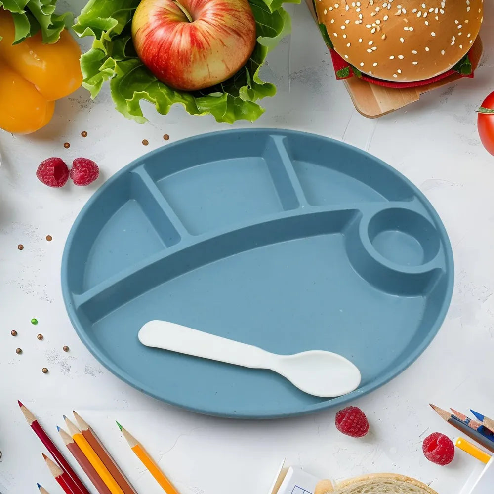 5 compartment eco plate - home & kitchen