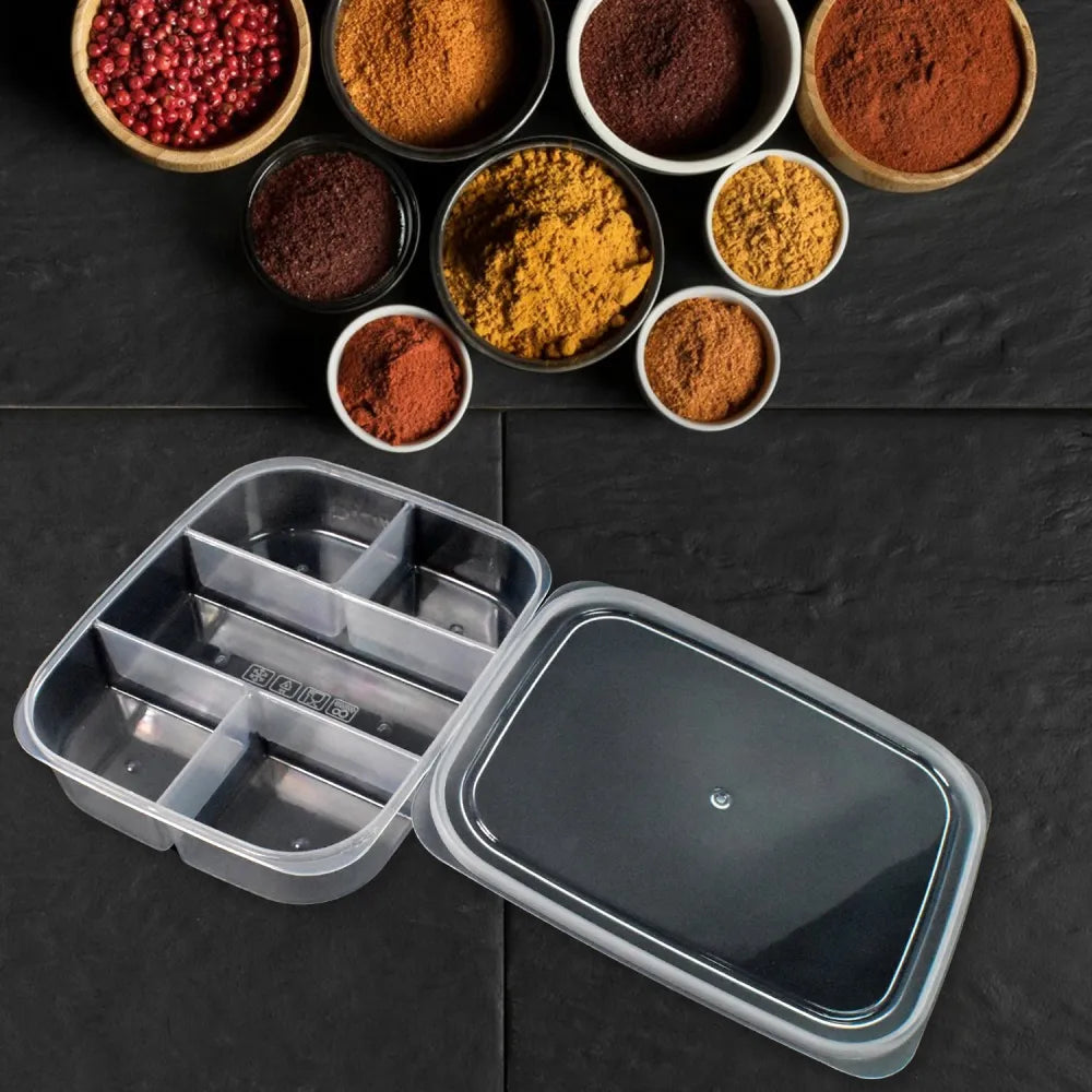 5-compartment reusable lunch box - home & kitchen
