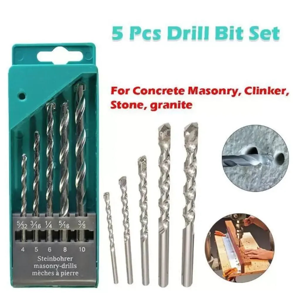 5-piece drill bit set - home essentials