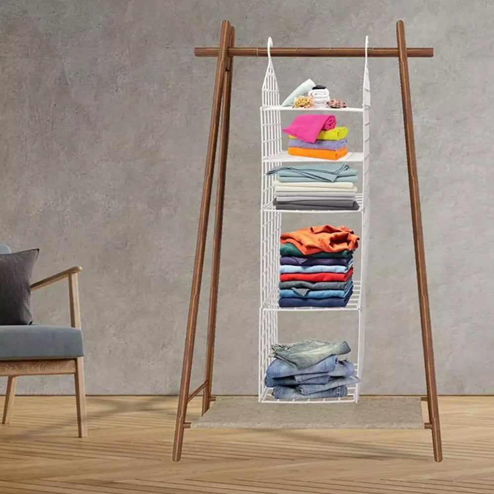 5-tier foldable wardrobe - home improvement