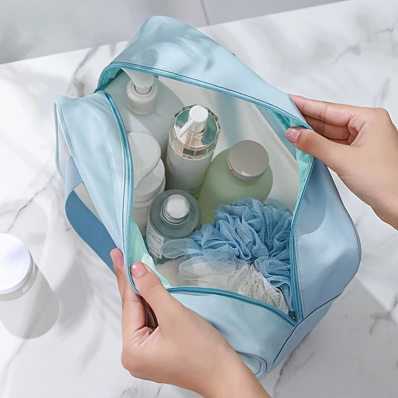 3-Piece Waterproof Makeup Bag Set