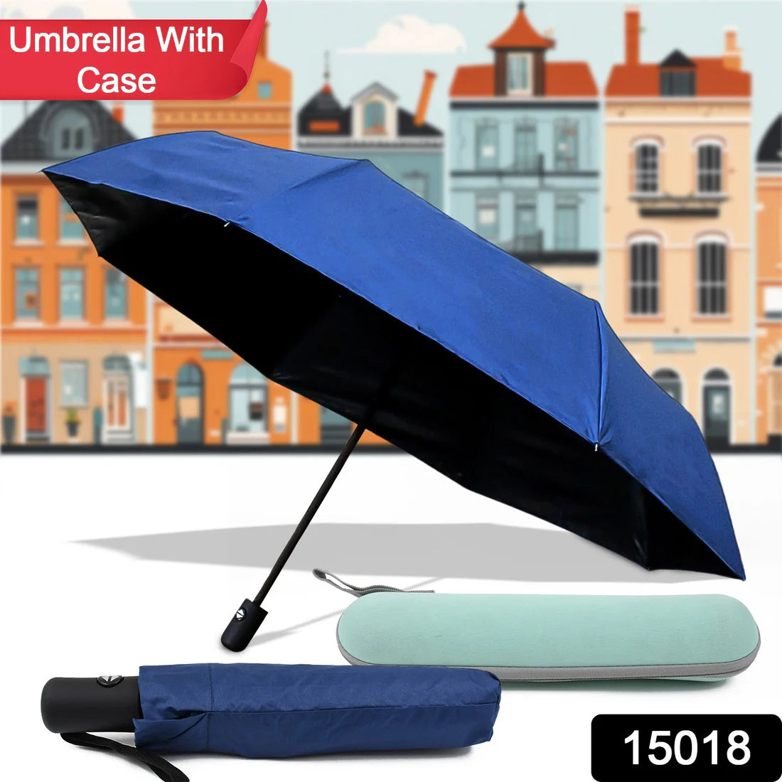 2-Fold Windproof Travel Umbrella