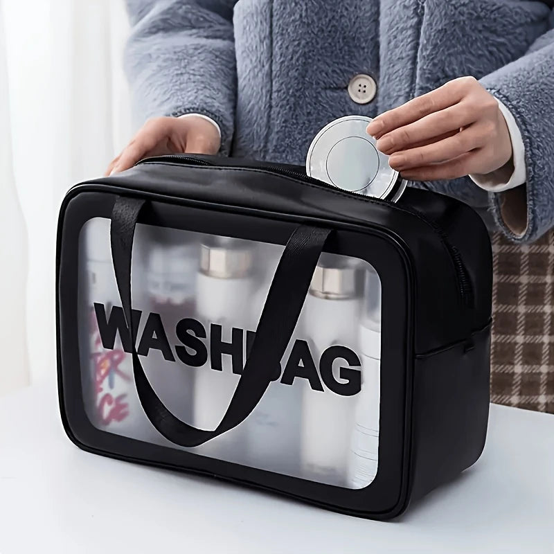 3-Piece Waterproof Makeup Bag Set