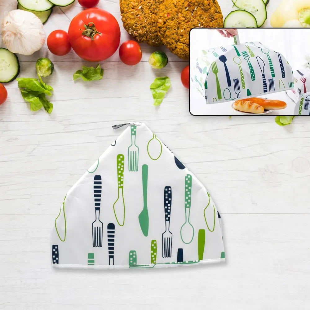 5864 foldable food covers anti-dust heat preservation anti fly mosquito kitchen lid cover for hot dish insulation