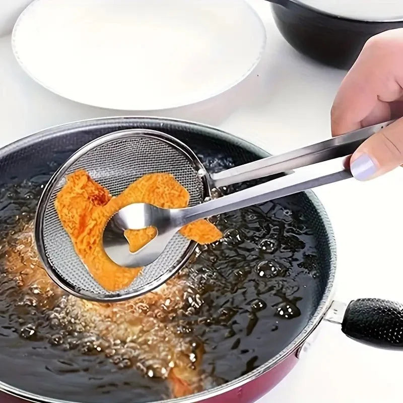 Oil-Draining Fry Spoon