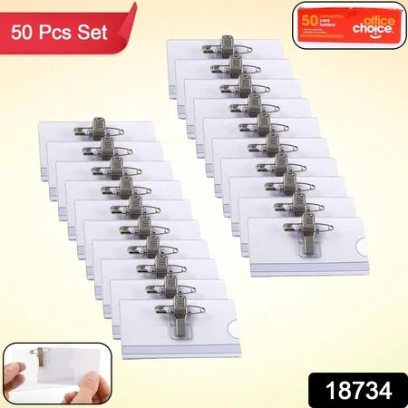 Plastic Clip Name Badges