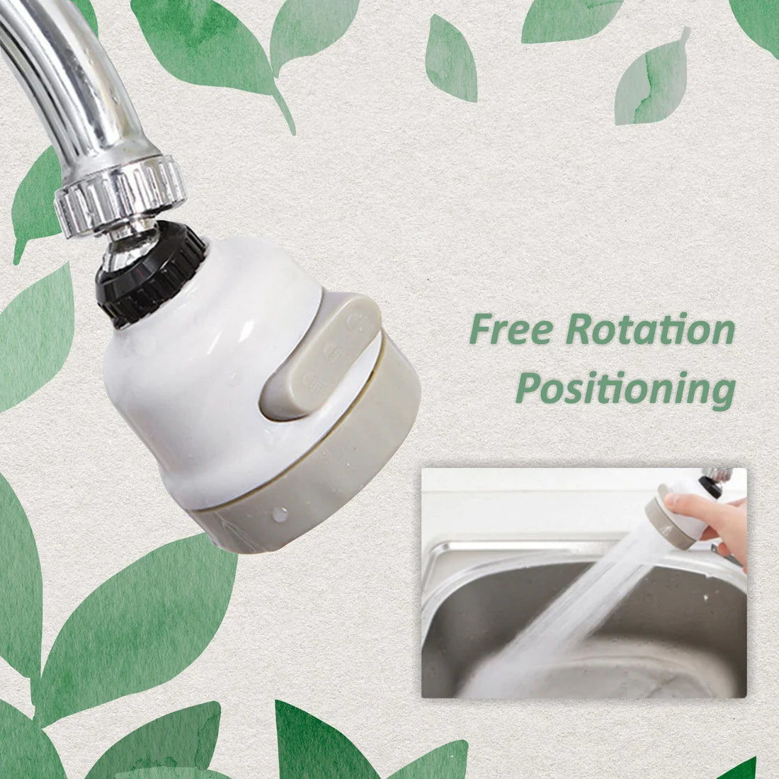 3-Mode Water Saving Faucet Nozzle