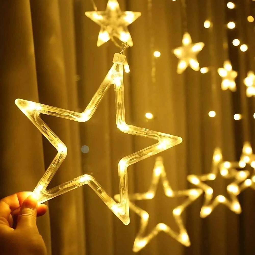 Star Curtain String Lights
