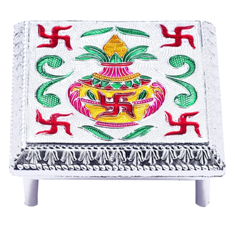 Handcrafted Minakari Bajot Stool - Home Decor
