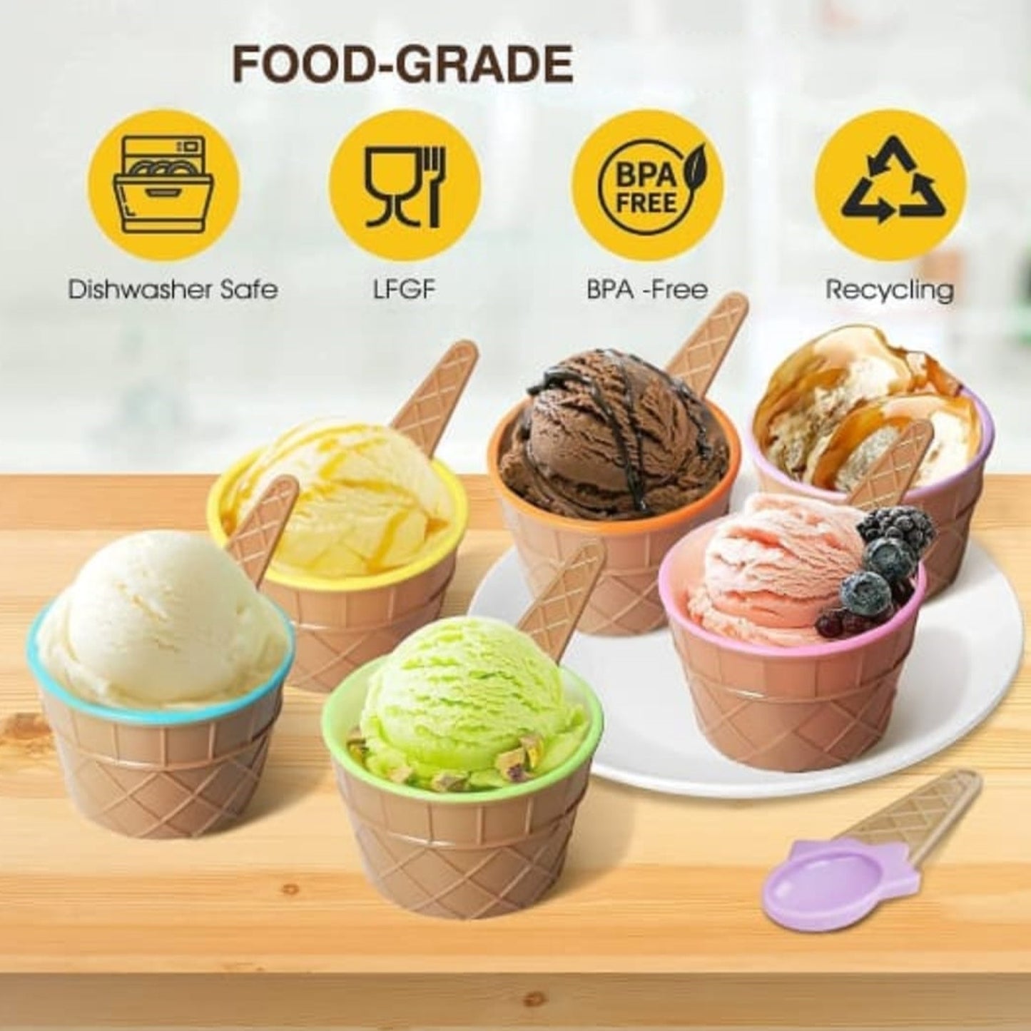 Ice Cream Bowl Set