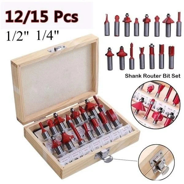 Premium Carbide Router Bit Set