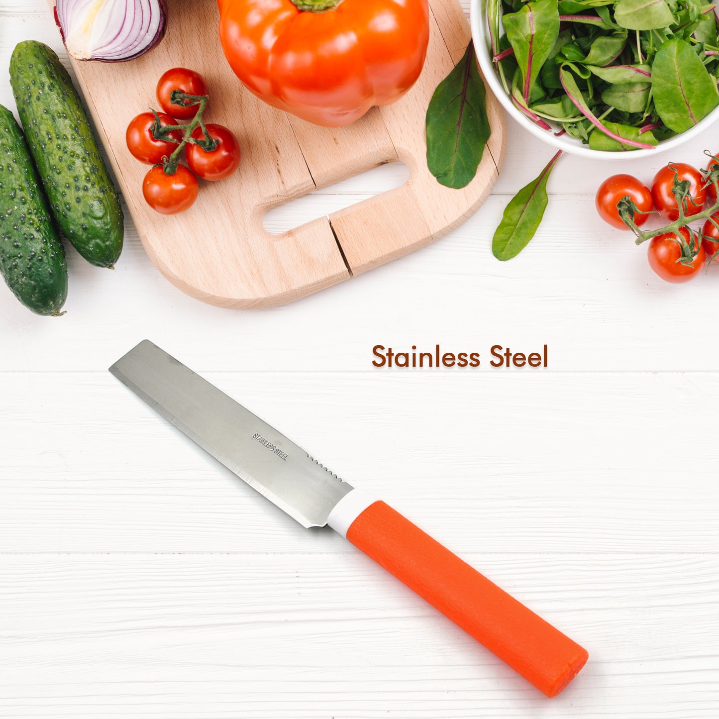 5945 Stainless Steel Knife For Kitchen Use Knife Set Knife Non-slip Handle With Blade Cover Knife