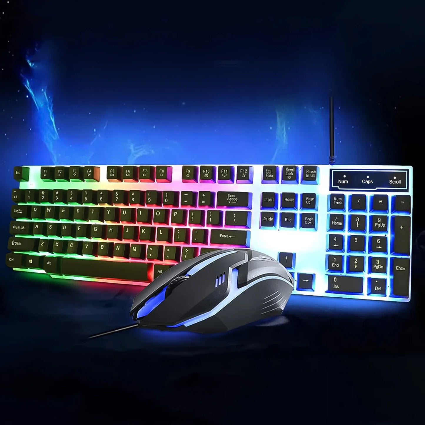 Backlit Gaming Keyboard Mouse