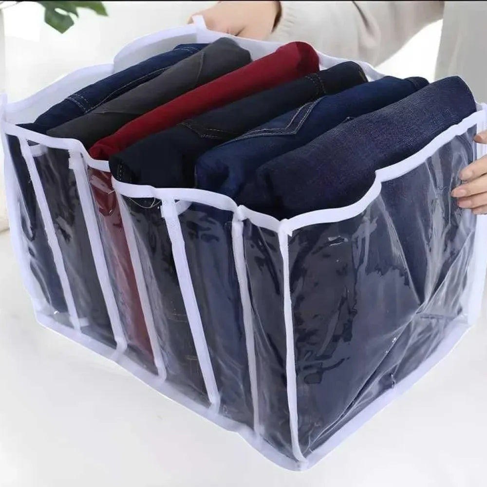 6 grids folding clothes organizer