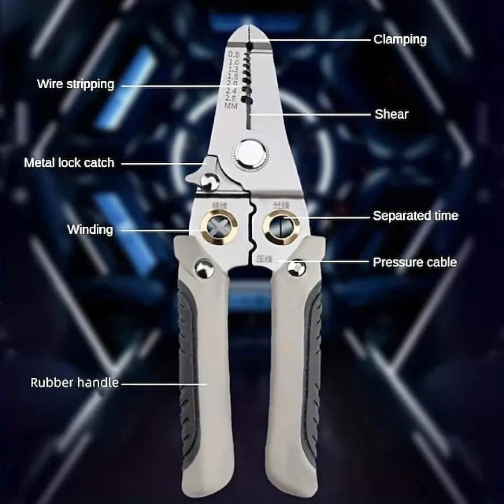 6 in 1 wire stripping pliers