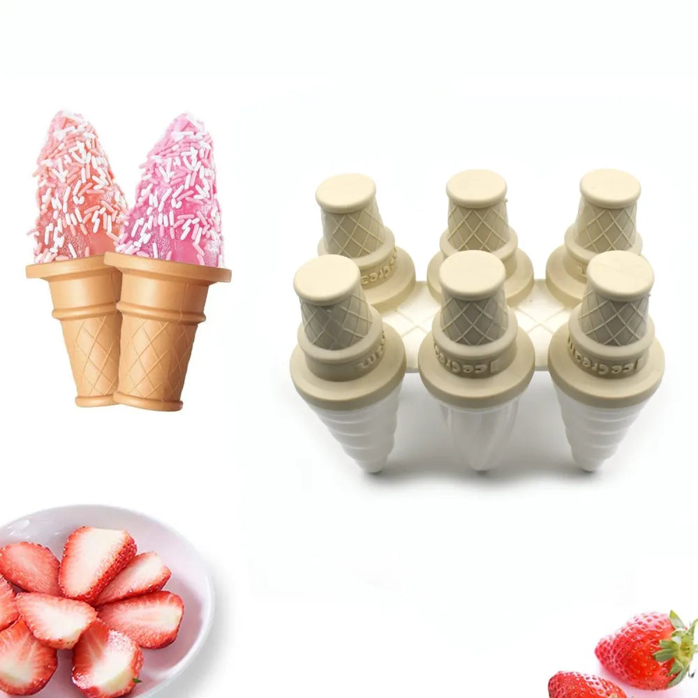 6-piece ice cream molds - home & kitchen