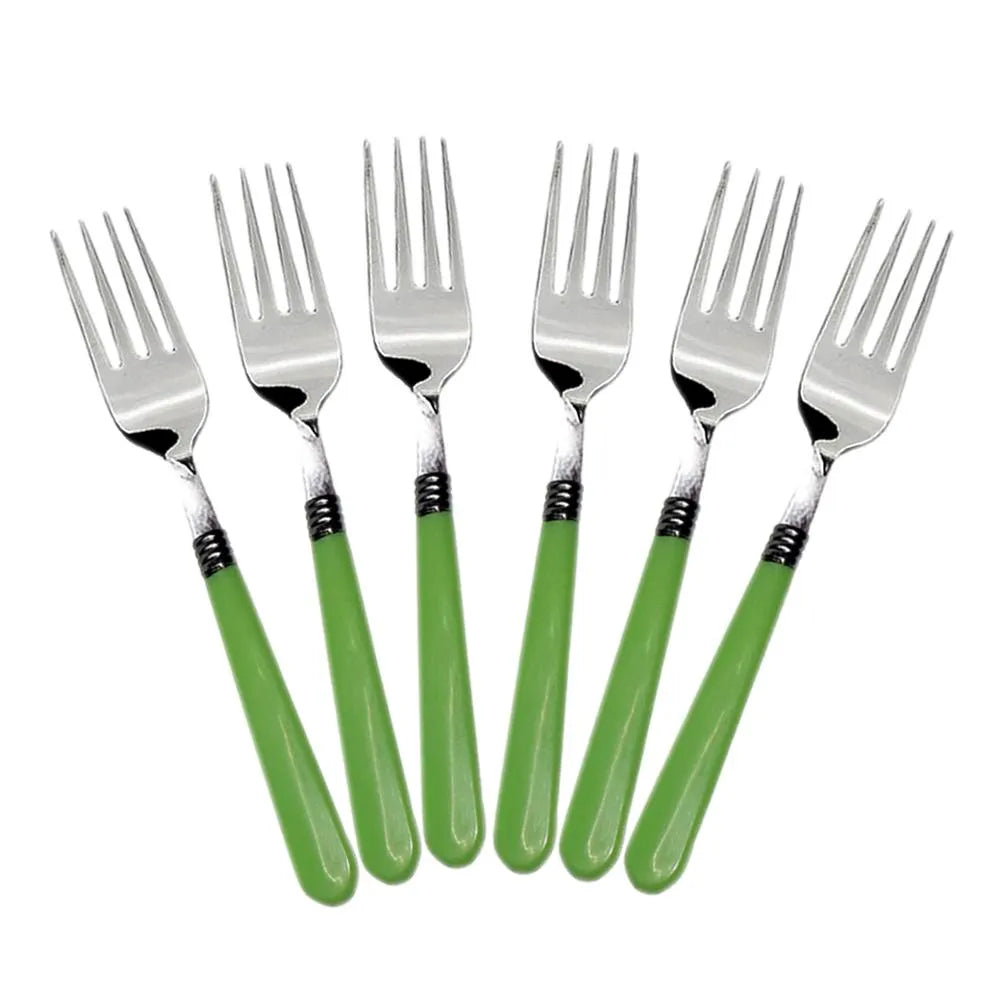6-piece stainless steel forks - home & kitchen