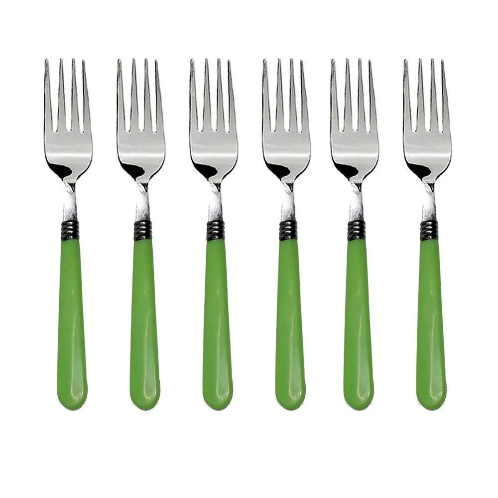 6-piece stainless steel forks - home & kitchen