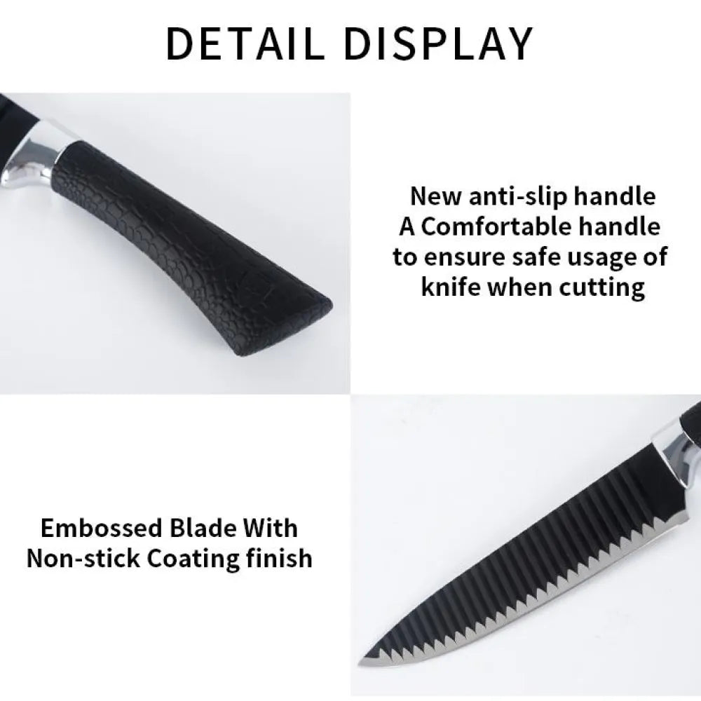 6-piece stainless steel knife set - home & kitchen