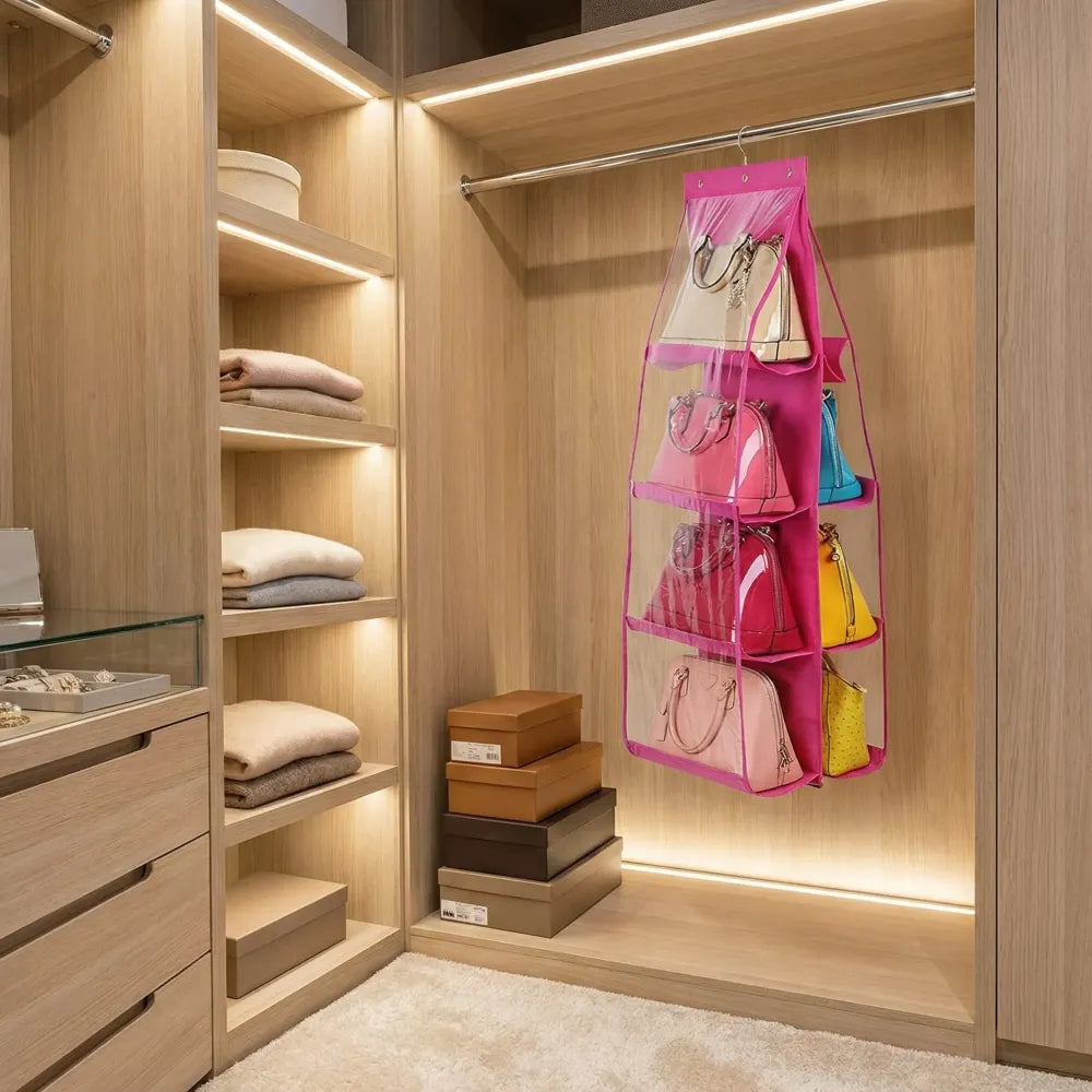 6-pocket hanging bag organizer